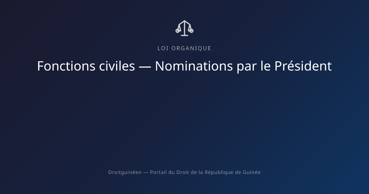 Loi organique L/2025/042/CNT du 26 décembre 2025 fixant la liste des ...